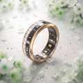 Crystal Luna Smart Ring IP68 Waterproof Sleep and Fitness Tracker Rings - V02